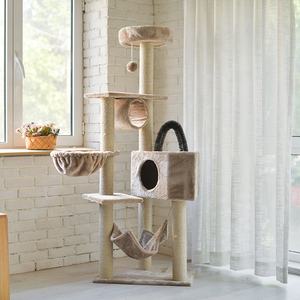 Albero gatto arrampicata gatto di casa giocattolo amaca per graffiato <span class=keywords><strong>Cat</strong></span> scratcher torre condominio - Product Image 2
