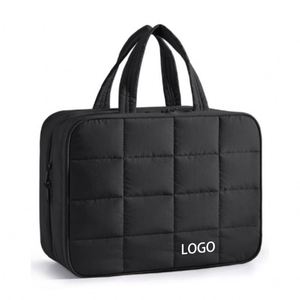 Sac de voyage portable et tendance pour cosmétiques, organiseur de maquillage, sac de rangement pour pinceaux de beauté, trousse de toilette pour week-end - Product Image 3