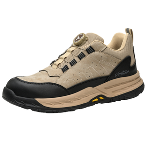 Calzado de Seguridad Ligero y Transpirable para Hombre con Suela de Goma, Puntera de Acero y Protección de Gamuza Resistente para Senderismo y Fábrica - Product Image 1