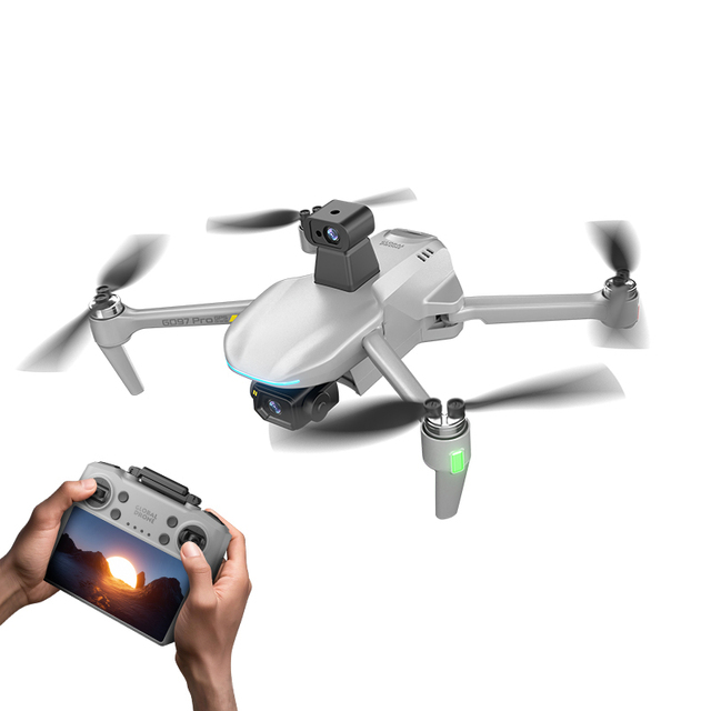 GLOBAL DRONE GD97 PRO Professional Level 7 Inch TouchScreen Remote Control With Real 3-Axis Gimbal 4K Camera