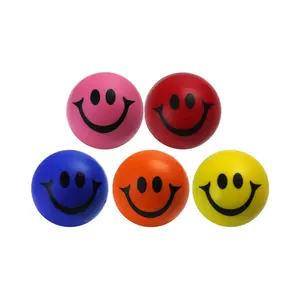 Lächeln Pu Ball Pu Schaum Ball Pu Schaum Stress Squeeze Spielzeug Smiley Gesicht Lächelnde Gesichts muster Steigender Ball, Hand Handgelenk Finger Übung
