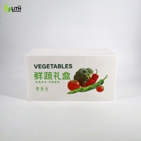 Boîte en plastique ondulé PP pliable et empilable, impression personnalisée, qualité alimentaire, pour l'emballage des asperges, des raisins, des tomates, des brocolis et des légumes