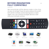 RC4318 Télécommande pour Vestel Finlux Telefunken Edenwood 4K Smart Television RC4318P RC4390 RC4390P RC4391P