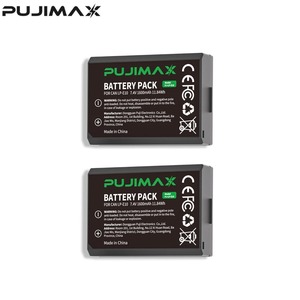 PUJIMAX 2 batteries d'appareil photo LP-E10 1600mAh avec chargeur double USB LCD pour <span class=keywords><strong>Canon</strong></span> EOS 1100D 1200D 1300D Kiss X50 X70 X80 Rebel T6 - Product Image 6
