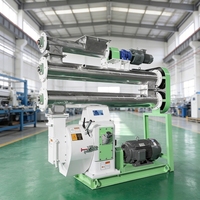 Machine à granulés LUODATE à économie d'énergie 7-17T/H pour volailles, machine à granulés d'aliments entièrement automatique pour ligne de production de granulés d'aliments, CE