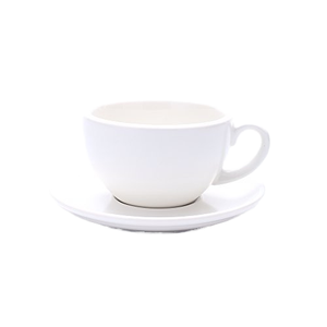 Taza <span class=keywords><strong>de</strong></span> Café Clásica Blanca Ecológica <span class=keywords><strong>de</strong></span> Porcelana China con Platillo y Plato, Capacidad <span class=keywords><strong>de</strong></span> 220 ml, Logotipo Personalizado - Product Image 1