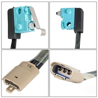101600900C 104284500B Kit de reparación de manija de puerta de coche con microinterruptor y arnés para Tesla Model S con clips de panel de puerta, piezas de automóvil