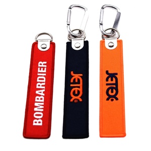 Lanière en nylon multicolore tendance, porte-clés promotionnel personnalisé, lanière gravée avec boucle métallique - Product Image 1