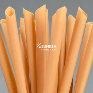 PHA Bio based eco Fiber Bamboo Powder Straws plant based compostable straws
