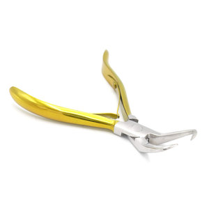 Pince à extensions capillaires en acier inoxydable à 2 trous, outil de retrait, logo couleur personnalisé, outil de coiffure professionnel pour salon - Product Image 2