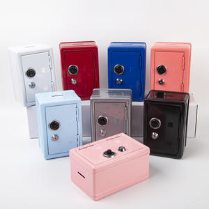 Mini caja fuerte de seguridad de hierro con <span class=keywords><strong>contraseña</strong></span> larga y código de bloqueo, diseño creativo, para guardar llaves y cambio, Cross Border - Product Image 2