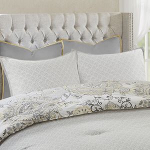 Ensemble de couettes réversibles en coton imprimé floral DB 8 pièces Design deux-en-un pour un style polyvalent - Product Image 3