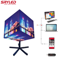 Schermo LED HD 3D Personalizzato per Esterni P2.5 P3 P3.91 P4 WIFI, Display a 5 Facce Multi-Face Smart Magic Cube Video Wall