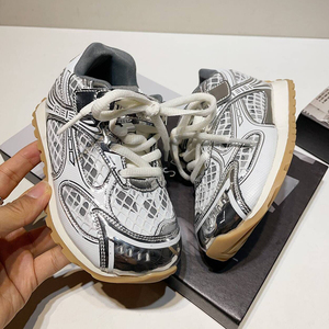 Tênis de malha de fundo grosso unisex para crianças, tênis esportivo de caminhada escolar para homens, moda unissex - Product Image 5