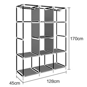 Armario Plegable de Tela con Fundas para Tarjetas de PP Duraderas de Alta Calidad <span class=keywords><strong>SER</strong></span>, Armario Plegable para Dormitorio, Muebles para Recámara - Product Image 6