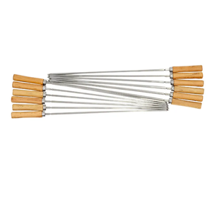 Ensemble de 12 brochettes de <span class=keywords><strong>kebab</strong></span> en acier inoxydable de 5 mm pour grillades chypriotes, idéal pour les rôtisseries et les barbecues d'extérieur - Product Image 2