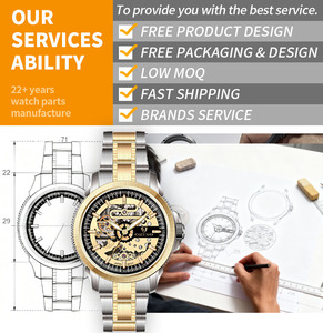 Orologio da <span class=keywords><strong>Uomo</strong></span> Meccanico Automatico Scheletrato Personalizzato con Motivo Traforato, Cassa in Acciaio Inossidabile Luminosa e <span class=keywords><strong>Cinturino</strong></span> in Vera <span class=keywords><strong>Pelle</strong></span> - Product Image 6