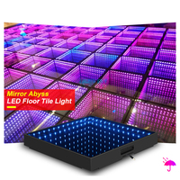 Plancher de danse en verre trempé transparent de haute qualité SHTX avec LED pour les événements de mariage, les fêtes, les discothèques, plancher de danse 3D Abyss