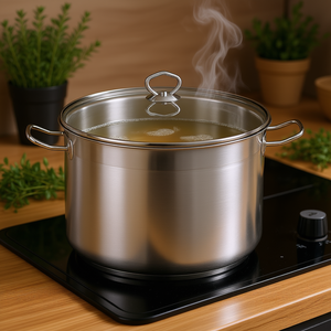 KARL KRGER Maxi All Purpose <b>Pot</b> 20 L Stainless Steel With Glass Lid <b>Soup</b> Stock <b>Pot</b> - Product Image 3