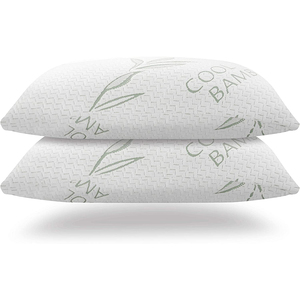 Almohada de espuma viscoelástica para Hotel, almohada de espuma de descanso en cama con memoria triturada de bambú de enfriamiento transpirable - Product Image 3