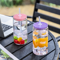 Gobelet PC avec paille, écologique, portable, avec couvercle, design moderne et minimaliste, motif fruit créatif, tendance, cadeau d'affaires pratique, non isotherme
