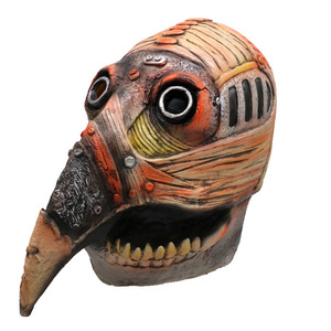 Masques d'Halloween pour fête, <span class=keywords><strong>masque</strong></span> chirurgical en latex pour le visage entier avec motif lune et lumière, thème d'Halloween effrayant - Product Image 4