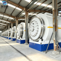 Machine de pyrolyse intermittente pour la transformation durable des pneus usagés, des boues d'huile lubrifiante et des déchets plastiques en huile combustible