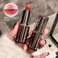 Rouge à lèvres mat vibrant Gege Bear, taille standard, hydratant, hautement pigmenté, non collant, longue tenue, style coréen jeune et dynamique