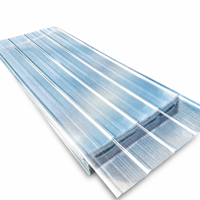 Panneau de toiture en plastique transparent en PRF ondulé haute résistance, imperméable, en fibre de verre pour toiture