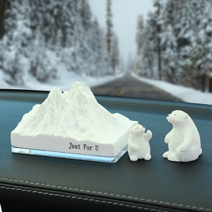 Ambientador de coche con diseño de montaña nevada, perfume de resina, decoración para la consola central, para decoración interior del coche - Product Image 4
