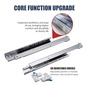 Nhiệm vụ nặng nề dưới gắn kết Kính thiên văn đường sắt mềm đóng mở rộng đầy đủ undermount Ngăn kéo trượt - Product Image 5