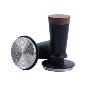 Doppia molla <span class=keywords><strong>a</strong></span> pressione costante <span class=keywords><strong>caffè</strong></span> manomissione Barista utensili 304SS Espresso manomissione legno noce nera ago per <span class=keywords><strong>caffè</strong></span> WDT utensili - Product Image 2