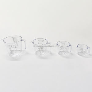 Ensemble de 4 tasses à mesurer en plastique empilables de <span class=keywords><strong>150</strong></span>/300/600/1000 <span class=keywords><strong>ml</strong></span> pour l'huile, le vinaigre et la farine - Product Image 3