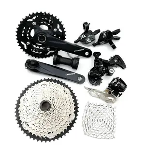 Vtt 12 vitesses transmission alliage d'aluminium cadran arrière 46-50T volant d'inertie un ensemble de kit de transmission accessoires de vélo