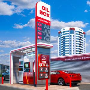 Di alta qualità della stazione di servizio pilone segno, Custom LED segno di pubblicità per la stazione di servizio, Display dei prezzi e promozione del marchio - Product Image 5