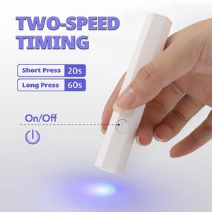 Lámpara de Uñas LED UV Mini Portátil Recargable por USB, Herramienta de Arte de Uñas de Gel Todo en Uno de 54W para Uso Doméstico - Product Image 2