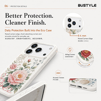 Coque de téléphone magnétique antichoc en TPU souple, écologique et biodégradable en paille de blé, stable, pour iPhone 15 16 17 18 Pro Max