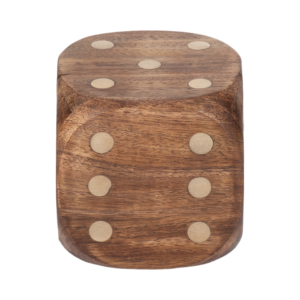 Scatola per Dadi in Legno di Mango per Giochi da Tavolo, Decorazione per Soggiorno e Tavolino, Gioco per Famiglie con Dettagli in Ottone - Product Image 6
