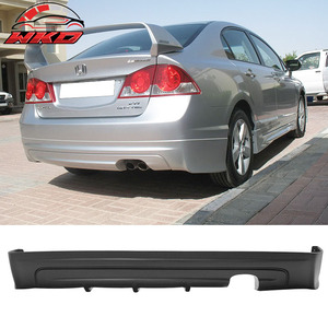 กันชนท้ายรถสำหรับ Honda Civic 2006-2009 4Dr Mugen RR ชุดกันชนหลังทำจาก PU - Product Image 1