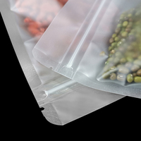 Sachets Doypack en plastique transparent givré de haute qualité avec fermeture éclair pour emballage d'épices et de snacks, sachets Mylar