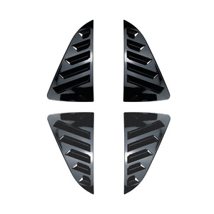 Volkswagen Triangular <b>Window</b> Louver Carbon Fiber Texture ABS <b>Decals</b> 2010-2017 Adhesive Car Stickers for Modification - Product Image 3