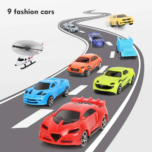 Neues Design Flugzeug träger Spielzeug Hubschrauber Spielzeug Set Auto Spur Fracht Flugzeug Junge Geschenk Flugzeug Auto Spielzeug Set - Product Image 4