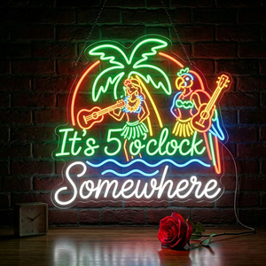Letreros de neón LED personalizados para Navidad, ideales para locales comerciales como cafeterías y salones de belleza. - Product Image 2