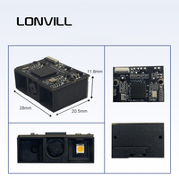 LONVILL Motor de Código de Barras PDA Portátil de Escaneo Continuo Manual con Resolución 1D de 4mil y 2D de 7mil