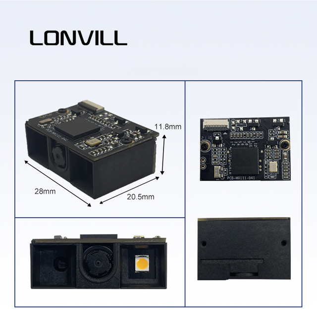 LONVILL 4mil 1D 7mil 2D Resolution Manual Continuous Scan Handheld PDA Barcode Engine