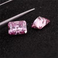 Pierres de moissanite en vrac en gros 1ct 2ct 3ct VS VVS D rose taille radiante diamant moissanite pierre en vrac