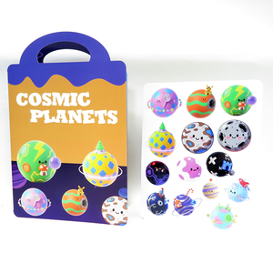 Sterren Gel Sticker Raam Jelly Sticker Aangepaste Tep Sticker Boek Kinderen Jelly Herbruikbare Jelly Stickers 3D Reliëf Jelly Stickers - Product Image 4