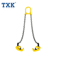 Élingue de chaîne de levage 1 pince de tambour Tonelada crochet en acier au carbone avec ressort intégré pour tambours en plastique et en métal outil de levage sûr