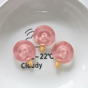 Accesorios de Resina Transparentes con Forma de Piruleta para Decoración de Bolsos, <span class=keywords><strong>Ropa</strong></span> <span class=keywords><strong>y</strong></span> Manualidades, Venta al Por Mayor - Product Image 3