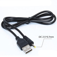 1m 2m USB zu 2,5x0,7mm DC Barrel Jack Ladekabel